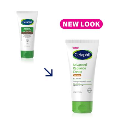 Cetaphil Advanced Radiance Cream with Shea Butter, 6 oz, For Dry, Dull Skin, More Radiant Skin, 48 Hour Hydration, All Skin Tones &amp; Types, Hypoallergenic, Fragrance Free