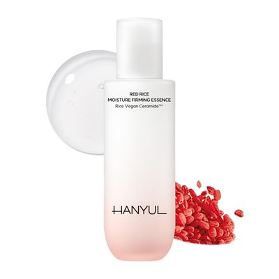 Hanyul Red Rice Moisture Firming Essence | Milky Serum with Korean Rice &amp; Vegan Ceramide, Rejuvenating Facial Serum with Vegan Collagen, Glass Skin, 5.07 fl.oz.