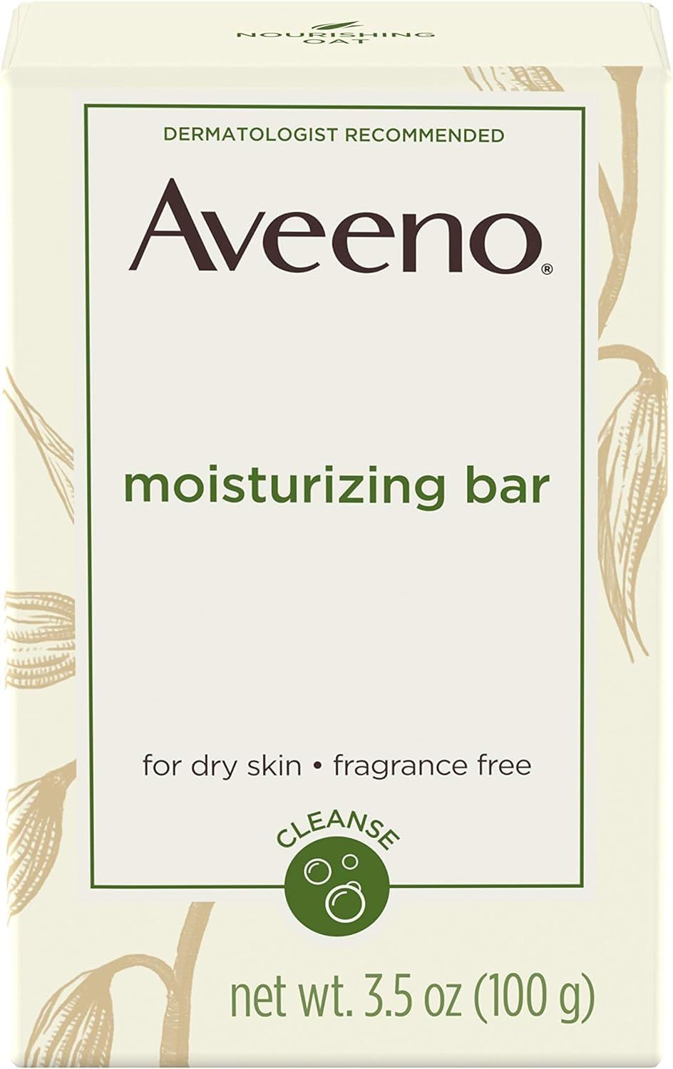 Aveeno Naturals Moisturizing Bar for Dry Skin 3.50 oz (Pack of 9)
