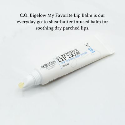 C.O. Bigelow My Favorite Lip Balm Trio, Lip Tubes for Dry Lips, Moisturizing with Shea Butter, Bulk Balm 3 Pack, 0.5 oz Each