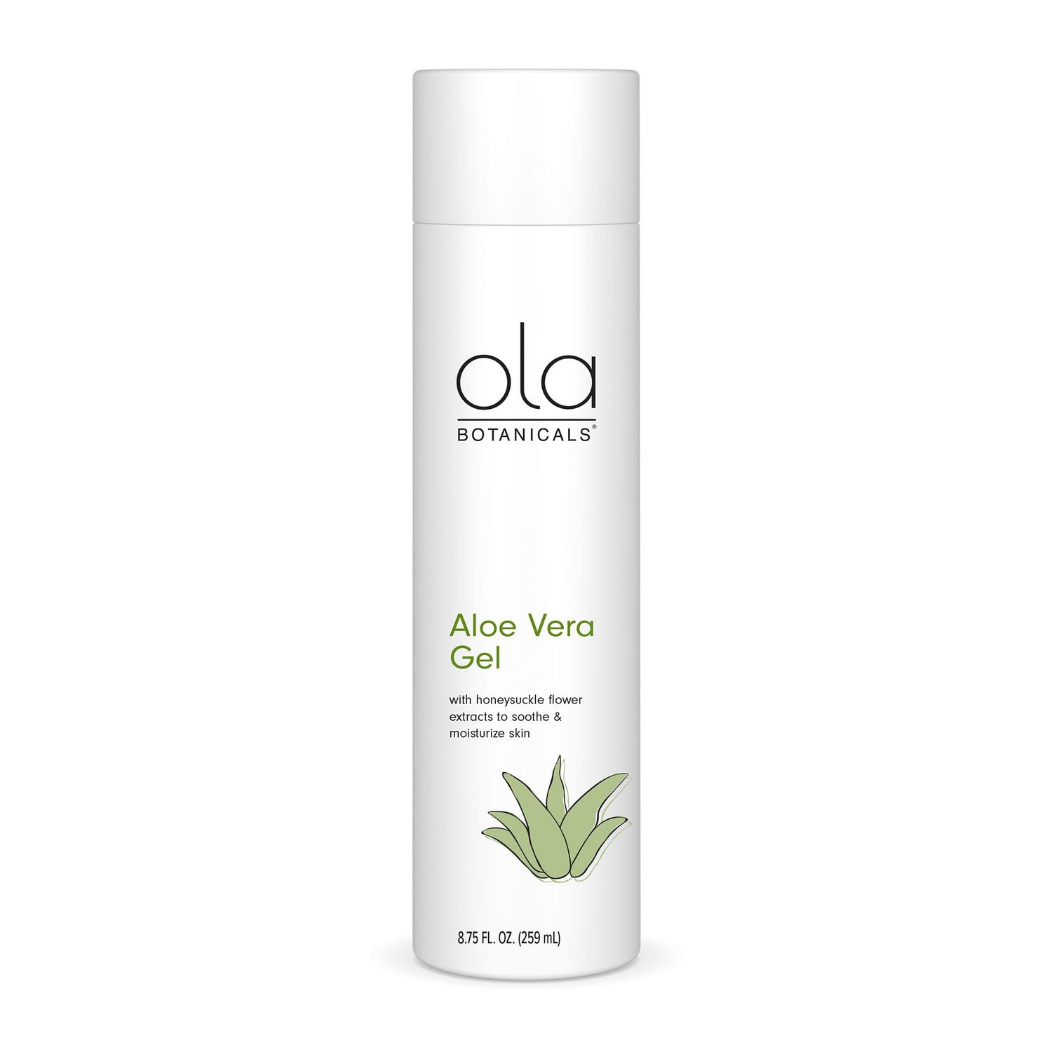 Dr. Mercola Ola Botanicals Aloe Vera Gel (8.75 Fl. Oz.), Made with Honeysuckle Flower Extract, Soothe &amp; Moisturize Skin, Leaping Bunny Certified