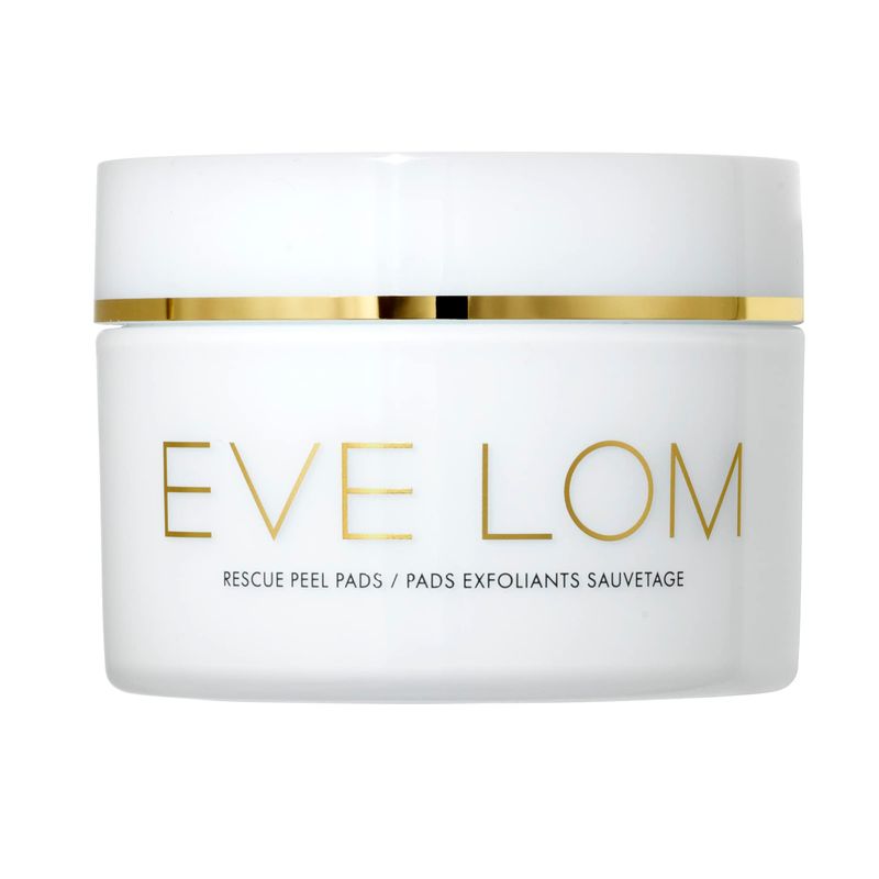 EVE LOM Rescue Peel Pads for Face - Daily Exfoliating Skincare with AHA, PHA &amp; BHA Acids - Resurfacing &amp; Hydrating Skin Care for All Skin Types - 60 Biodegradable Pads