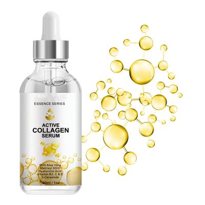 Active Collagen Serum - Natural &amp; Organic Anti-Aging Collagen Serum for Face Improves Elasticity, Evens Skin Tone, Lifts, Firms &amp; Smooths Skin - Collagen Facial Serum for All Skin - 1 oz