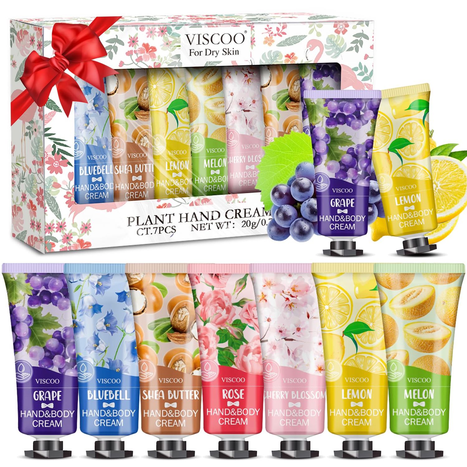 7 Pack Hand Cream Gifts Set for Women, Christmas Gifts for Women,Thank You Gifts,Stocking Stuffers for Adults,Appreciation Gifts,Hand Lotion Travel Size in Bulk for Dry Cracked Hands,Mini Hand Lotion
