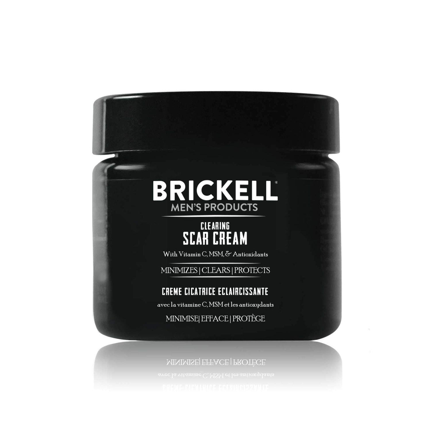 Brickell Men&#39;s Clearing Scar Cream for Men, Natural and Organic Scar Clearing Cream to Reduce the Appearance of Scars and Even Skin Pigmentation, 2 Ounces, Scented