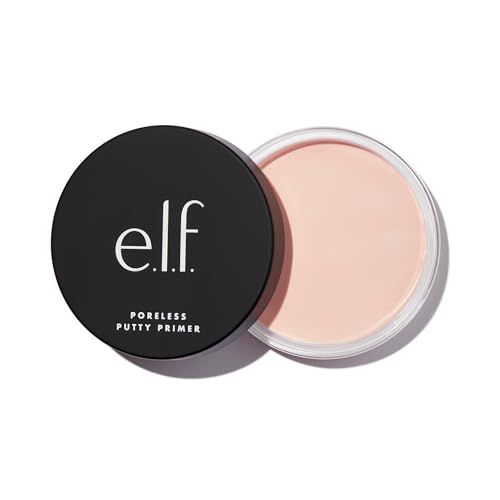 e.l.f. Poreless Putty Primer, Silky, Skin-Perfecting, Lightweight, Long Lasting, Smooths, Hydrates, Minimizes Pores, Flawless Base &amp; Finish, All-Day Wear, Ideal for All Skin Types, 0.74 Fl Oz