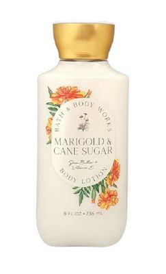 Bath and Body Works Marigold &amp; Cane Sugar Lotion 8 Ounce Shea and Vitamin E (Marigold &amp; Cane Sugar)