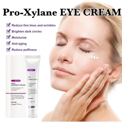 Active Anti-Wrinkle Eye Cream, Pro-Xylane Eye Cream, Daily Wrinkle Cream, Anti Aging Line Smoothing Skin Care Treatment for Women and Men, Moisturizing, Tighten and Delicate Skin, 20g/0.7Oz