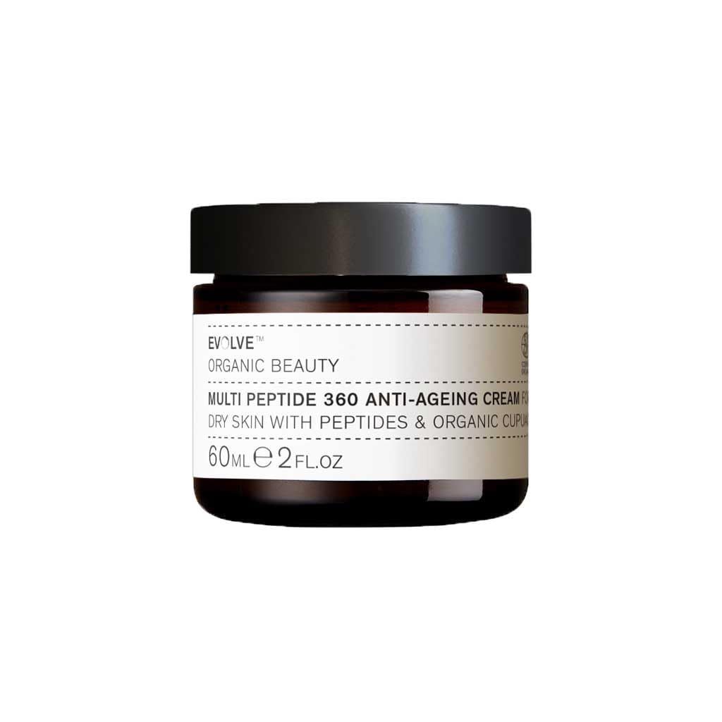 Evolve Organic Beauty - Natural Multi Peptide 360 Anti-Aging Cream | Small-Batch, Vegan Clean Beauty (2 oz | 60 mL)