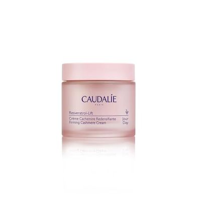 Caudalie Resveratrol Lift Retinol Alternative Firming Cashmere Cream, Anti-Aging Moisturizer with Resveratrol, Hyaluronic Acid &amp; Vegan Collagen, Refillable Jar, 1.6 oz