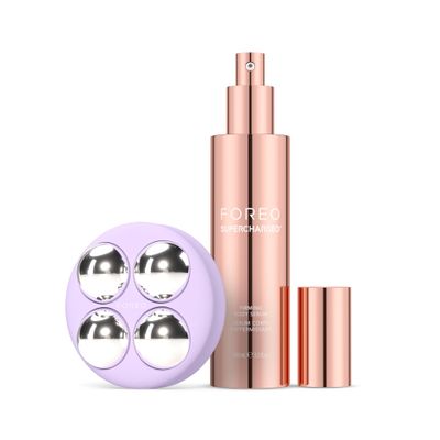 FOREO BEAR 2 body Advanced Microcurrent Body Sculpting Machine + Conductive SUPERCHARGED Firming Body Serum - Cellulite Massager &amp; Lymphatic Drainage - Firm, Contour &amp; Smooth - Body Massager