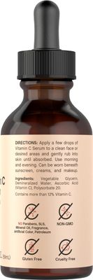 Coera Vitamin C Serum for Face | 2 oz | Hydrating Serum for Dark Spots | Paraben &amp; SLS Free