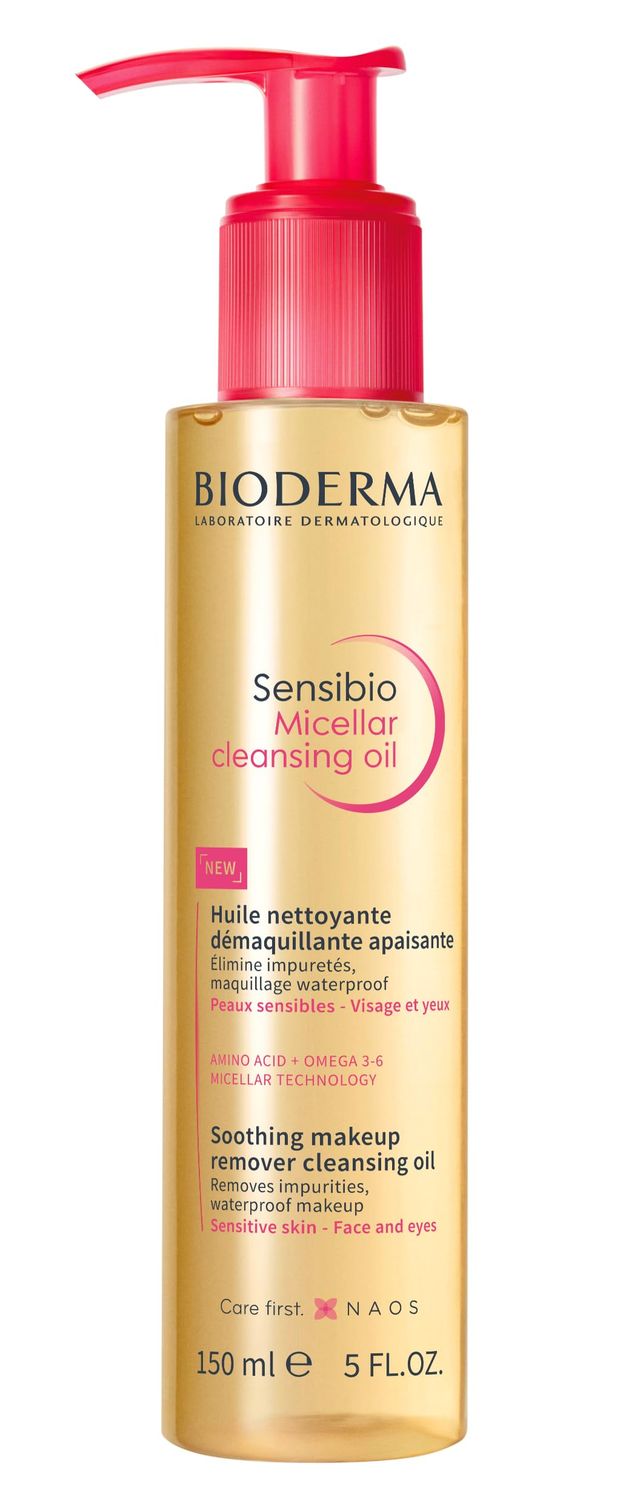 Bioderma Sensibio Micellar Cleansing Oil, 1st Ecobiological Micellar Oil Formula Cleanser That Deeply Cleanses, Soothes &amp; Nourishes Skin with Oil-to-Milk Texture, Fragrance-Free, &amp; GentleTo Skin