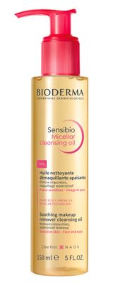 Bioderma Sensibio Micellar Cleansing Oil, 1st Ecobiological Micellar Oil Formula Cleanser That Deeply Cleanses, Soothes &amp; Nourishes Skin with Oil-to-Milk Texture, Fragrance-Free, &amp; GentleTo Skin