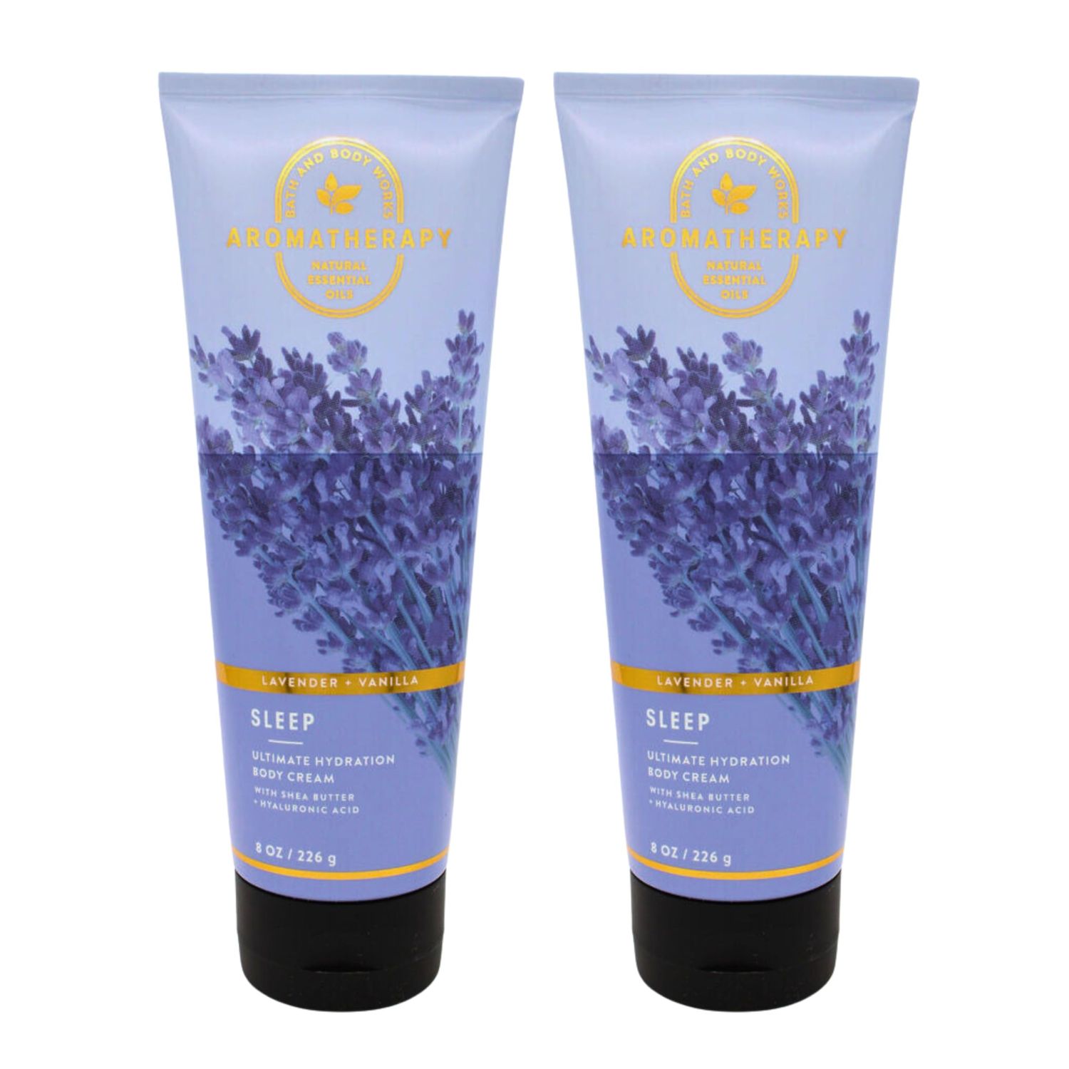 Bath &amp; Body Works Ultra Shea Body Cream, 8oz Each, Pack of 2 (Lavender Vanilla)