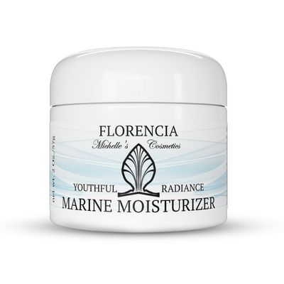 Florencia Marine Moisturizer - Youthful Radiance Face &amp; Neck Cream - Hydrating, Wrinkle-Reducing, Firming Cream with Hyaluronic Acid for Men &amp; Women, 2 oz