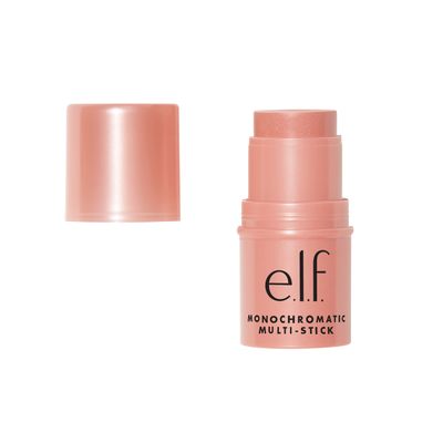 e.l.f. Monochromatic Multi Stick, Luxuriously Creamy &amp; Blendable Color, For Eyes, Lips &amp; Cheeks, Glistening Peach, 0.17 Oz (5g)
