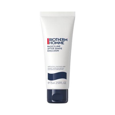 Biotherm Homme Basics Line After Shave Emulsion, a Soothing Alcohol-Free After-Shave Balm for Men with Normal to Dry Skin, Calms and Prevents Razor Burn and Shaving Irritation, 2.5 Fl. Oz.