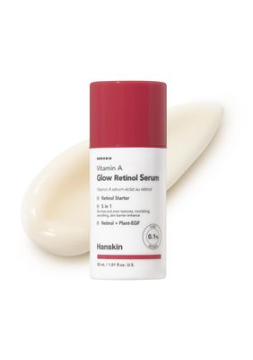 Hanskin 0.1% Pure Retinol Facial Serum for Face, Reduce Fine Lines &amp; Wrinkles, Signs of Aging for Day &amp; Night, Smoothing Firming Revitalizing, Animal Testing Free, Korean Skincare, 30ml/1.01 FL Oz