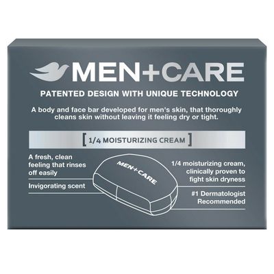 Dove Men+Care Body and Face Bar, Extra Fresh 4 Oz, 6 Bar (Pack of 2)