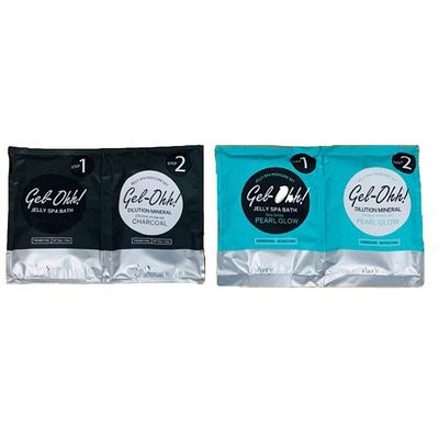Avry Beauty GelOhh Spa Duo - Charcoal and Pearl Glow.