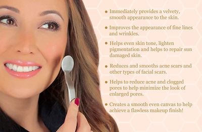 Bee Stunning DIAMONDBUFF Microderm Exfoliation Tool for at Home Glowing and Radiant Skin | Reduce Acne, Fine Lines, Wrinkles, &amp; Provide a Velvety Smooth Complexion with Diamond Microdermabrasion