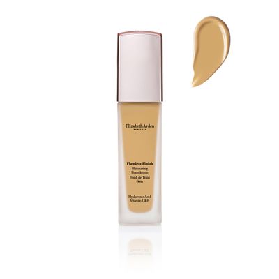 Elizabeth Arden Flawless Finish Skincaring Foundation with Hyaluronic Acid, Vitamin C &amp; E, 350N (Medium to tan skin with neutral undertones), 1 fl. oz.