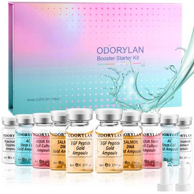 BB Facial Glow Starter Kit Hydration Serum Skincare Mix Kit 0.27 oz Hydration Ampulle und Essence Foundation 10 vialsFacial Serum Skin Therapy Kit