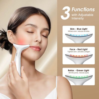 AZMAVO Facial and Neck Massager for Face, Neck & Eye - Skin Lifting & Firming - Wrinkle & Dark Circle Reducer - at Home Skin Care Face Sculpting Tool and Neck Massager