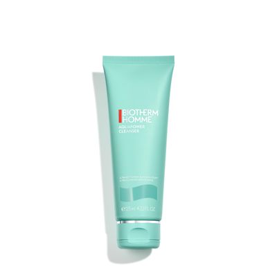 Biotherm Homme Aquapower Cleanser for Oily and Dry Skin with Oligo Elements for Clean, Fresh, Hydrated Skin, Suitable for all Skins, for Fresh Skin Ready for Shave, Tube, 4.2 Fl. Oz.