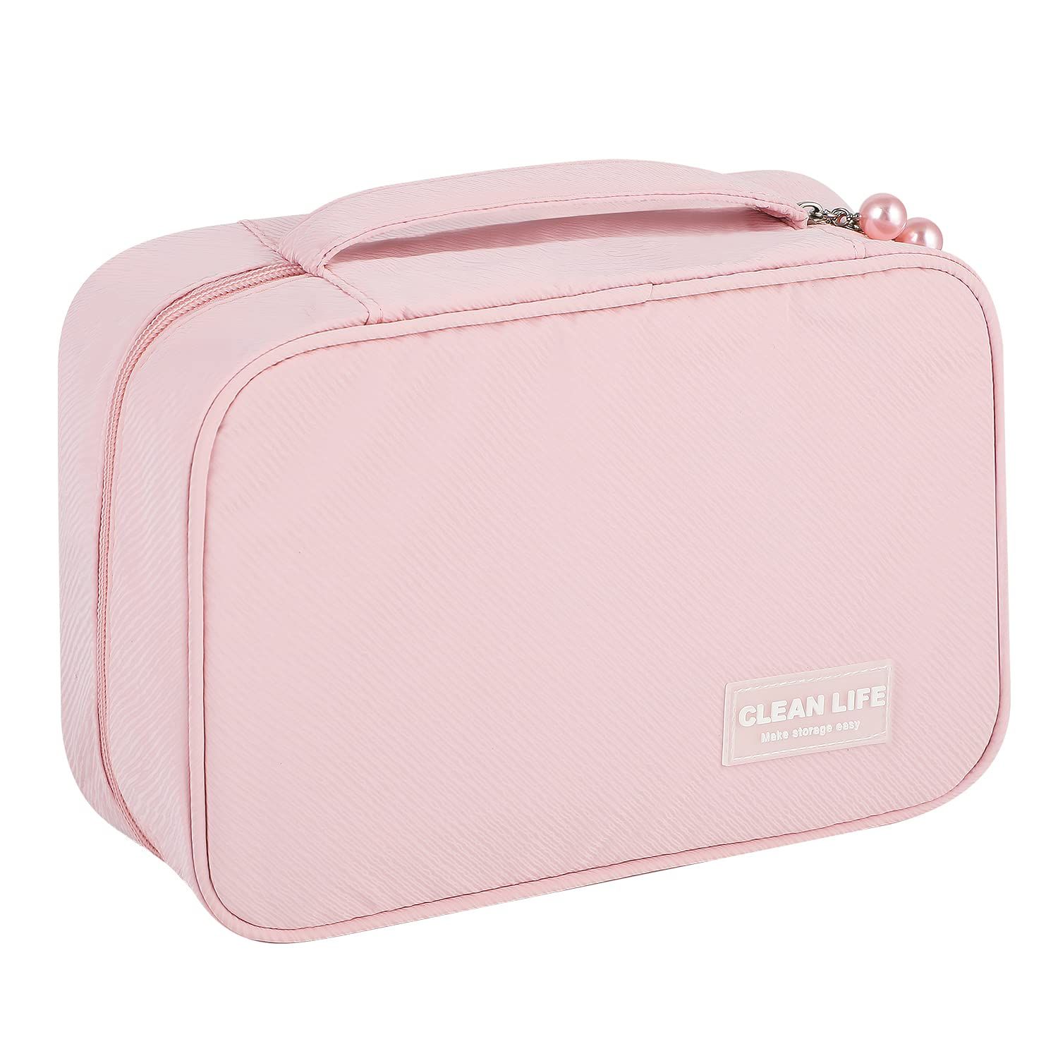 DDUTAR Travel Toiletry Bag for Women,Waterproof Hanging Toiletry Bag, Portable Travel Organizer for Full-Sized Shampoo, Container, Cosmetic, Skin Care Tools