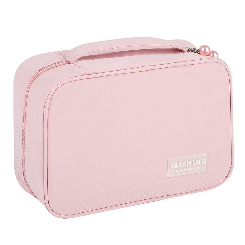 DDUTAR Travel Toiletry Bag for Women,Waterproof Hanging Toiletry Bag, Portable Travel Organizer for Full-Sized Shampoo, Container, Cosmetic, Skin Care Tools
