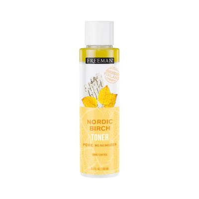 Freeman Exotic Blends Shine Control Nordic Birch Toner, Pore Minimizing Face Toner, Removes Makeup and Dirt, 6.1 fl.oz./180 mL Bottle