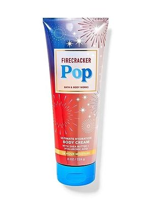 Bath &amp; Body Works Firecracker Pop Ultimate Hydration Body Cream Gift Set For Women, 8 Fl Oz (Firecracker Pop)