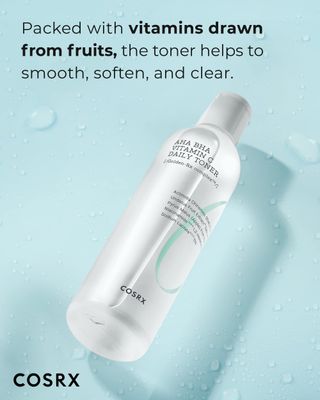 COSRX ABC Daily Toner, Korean Toner for Day & Night with AHA, BHA, & Vitamin C, Refreshing Exfoliating Toner for Clean Radiant Skin, Korean Skin Care, 280ml / 9.46 fl.oz