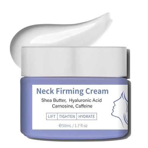 Fvquhvo Neck Firming Cream, Tighten and Lift Neck Cream, Anti-Aging Neck Cream for Even Skin Tone and Neck Lifting, Neck Tightening Cream for All Skin Types