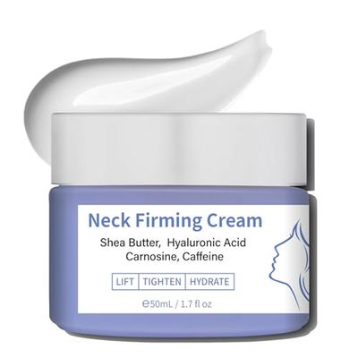 Fvquhvo Neck Firming Cream, Tighten and Lift Neck Cream, Anti-Aging Neck Cream for Even Skin Tone and Neck Lifting, Neck Tightening Cream for All Skin Types