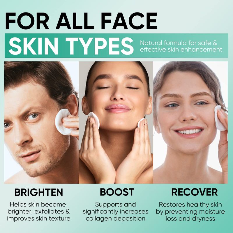 Glycolic Acid Toner Pads 35% AHA Facial Resurfacing Exfoliate Salicylic Acid Exfoliating Face Wipes Chemical Peel Exfoliant Peeling Pads for Beauty Fine Lines Wrinkles 50 Pads