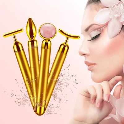 DANGSHAN 4-in-1 Face Massager Roller 24k Golden Face Roller, Arm Eye Nose Massage for Face Facial Massager Skin Care Tools