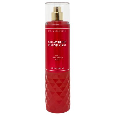 Bath and Body Works - Strawberry Pound Cake - Gift Set - Fine Fragrance Mist &amp; Body Cream - 2021
