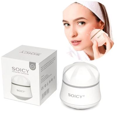 Hanmier Facial Roller Stainless Steel Eye and Face Ice Massage Roller 360 Degree Rotate Ice Massage Roller Beauty Skin Care Tool
