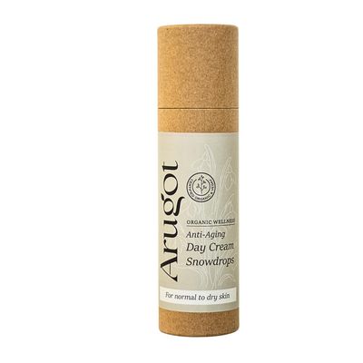 Arugot Snowdrops Organic Antiaging Day Cream, Made in Israel | Firms Skin, Boosts Collagen | Fight Wrinkles | No Parabens, 50ml