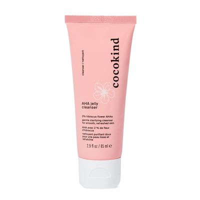 Cocokind AHA Jelly Cleanser, Gentle Face Wash and AHA BHA Cleanser with Hyaluronic Acid, Exfoliating Face Wash for Oily Skin