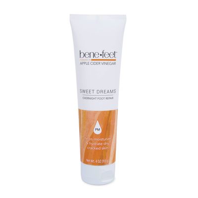 Benefeet Sweet Dreams Overnight Foot Repair - Night Cream for Detox, Moisturize &amp; Soften Dry Cracked Skin, With Apple Cider Vinegar, Turmeric &amp; Borage Oil, 4oz