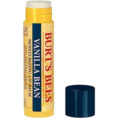 Burt&#39;s Bees Vanilla Bean Lip Balm, Lip Moisturizer With Responsibly Sourced Beeswax, Tint-Free, Natural Conditioning Lip Treatment, 1 Tube, 0.15 oz.