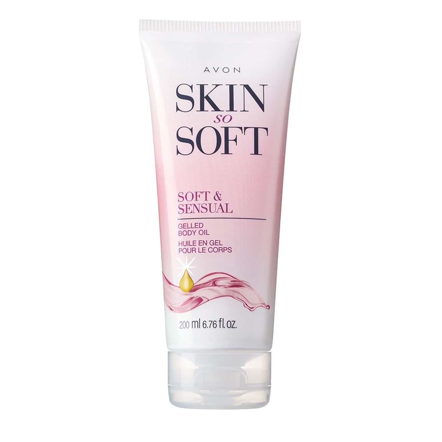Avon Skin So Soft Gelled Body Oil Soft &amp; Sensual 6.7 fl. oz. (Pink)