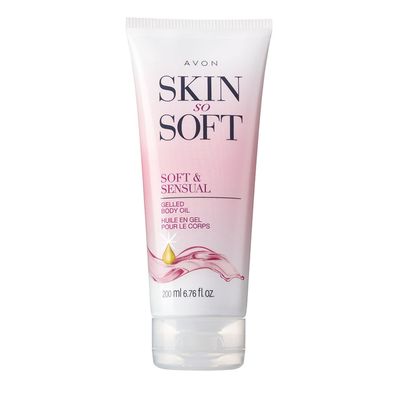 Avon Skin So Soft Gelled Body Oil Soft &amp; Sensual 6.7 fl. oz. (Pink)