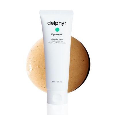 delphyr Liposome Daily Cleansing Foam, Gentle Exfoliation for Sensitive Skin with Centella Asiatica TECA, Deep Pore &amp; Makeup Cleanser, Korean Skincare for Trouble Care (4.05 fl. oz, 120ml)