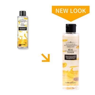 CELLEANSER Real Toner-Facial Toner with Calendula Extract for Soothing, Calming and Hydrating Skin, Alcohol-Free, Vegan, 6.76 oz