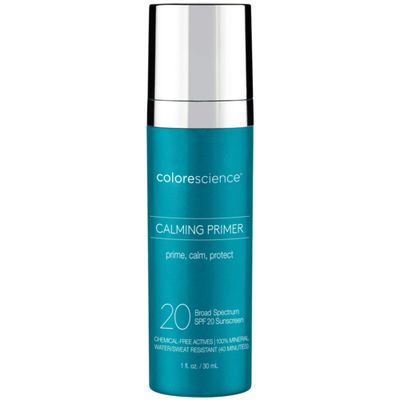 Colorescience Calming Perfector Face Primer, Water Resistant Mineral Sunscreen, Broad Spectrum 20 SPF UV Skin Protection, 1 Fl oz